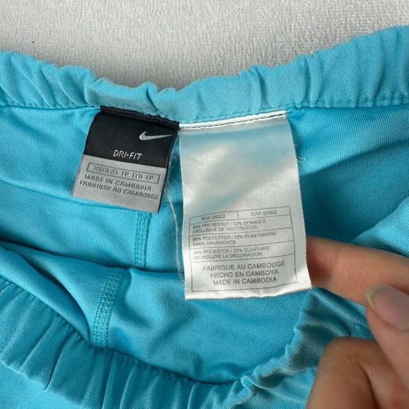 Nike Dri-Fit Turquoise Athletic Skort XS Built In Shorts Tennis Running Golf - Picture 4 of 8